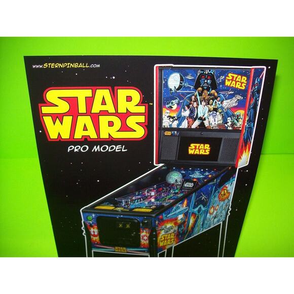 Star Wars Pro Pinball FLYER Comic Book Art Model Original Space Age Sci-Fi Sheet - Picture 2 of 7